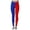 Red, variant on TGPMGRZ Color Block High Waist Leggings for Women Stretchy Split Design Casual Yoga Pants, Red Size XL
