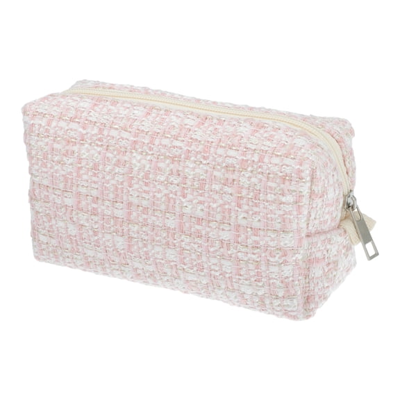 Unique Bargains 1 Pc Women Portable Travel Cosmetic Bag Pink