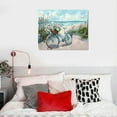 thumbnail image 5 of Shiartex Beach Canvas Wall Art for Bathroom Ocean Pictures Seaside Bicycle Canvas Print Seascape Painting  Artwork for Modern Coastal Themed Lake Home Bedroom Décor  20x16 in/16x12 in, 5 of 6