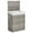 Gray, variant on MCQ 110L Wicker Laundry Hamper with Lid, Foldable, Removable Liner, Handles, for Adults, Yellow