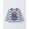 thumbnail image 5 of KIMI BEAR 1T Toddler Boy Tops 2T Child Boys Winter Clothes Long Sleeves Footballs Print T-shirt Color Block Clothing 3pcs Soft Cotton Tees Multicolor, 5 of 7