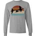 thumbnail image 3 of Inktastic Duck Hunting Retro Sunset Hunter Long Sleeve T-Shirt, 3 of 5