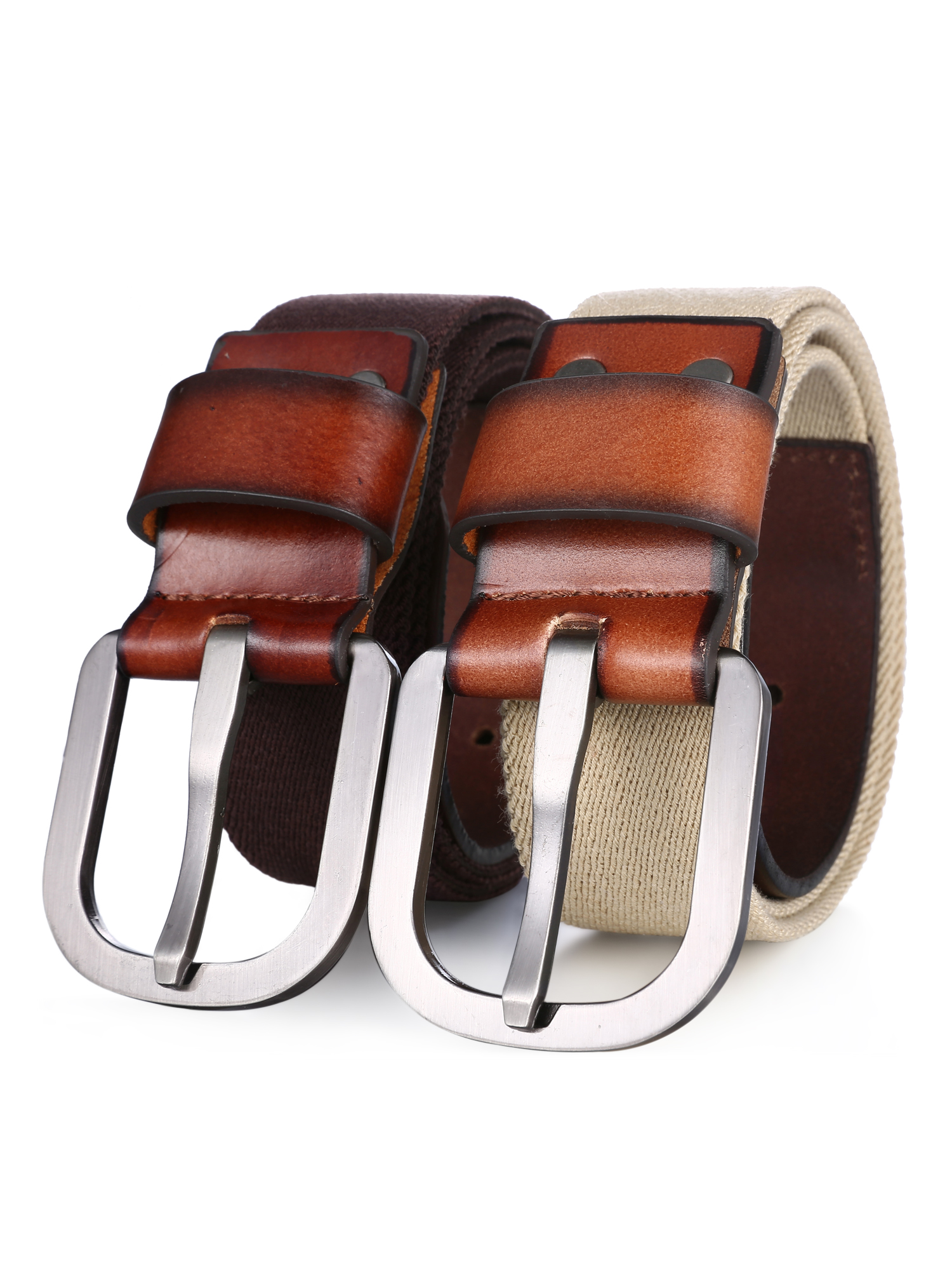 Mio Marino Male Classic Flex Canvas Belt -1.5" Wide Adjustable Stretch Strap - image 1 of 4