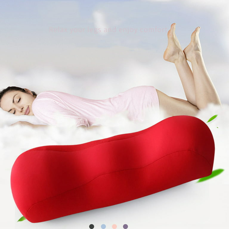 Knee Pillow Ankle and Knee Support Leg Elevation Neck Pain Relief Premium  Quality, Memory Foam Bolster Pillow for Legs, Leg Pillow for Sleeping Hip