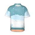thumbnail image 3 of Bixox Men's Hawaiian Shirts Men's Bathtub with Soap Bubbles Print Short-Sleeve Shirt-XX-Large, 3 of 8