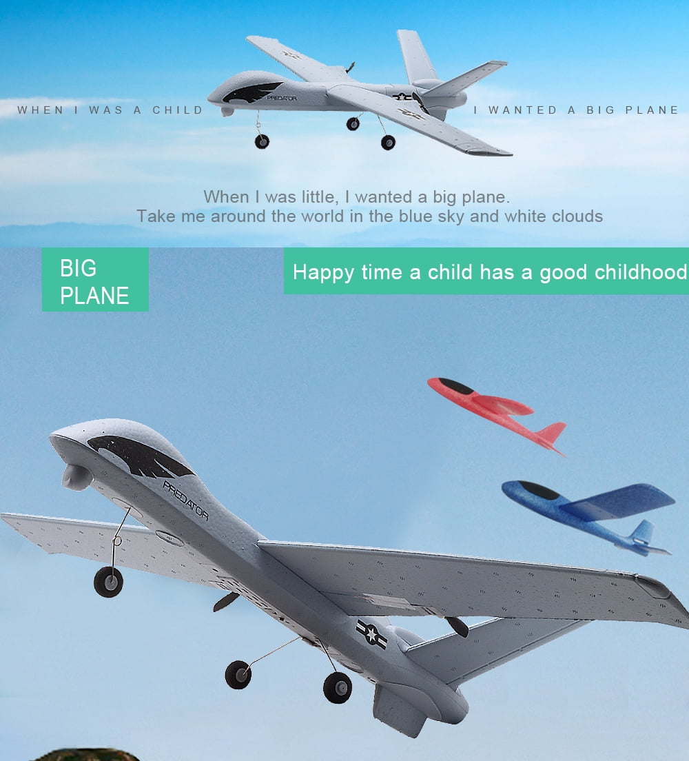 RC Airplane Plane Z51 20 Minutes Flight Time Glider 2.4G Flying Model with LED