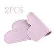 thumbnail image 3 of Manteles individuales para niños, 2 unidades, platos de alimentación portátiles antideslizantes de silicona con nubes para bebés, resistentes al calor, para niños pequeños, niños pequeños, color gris, 3 of 8