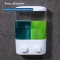 thumbnail image 3 of Dispensador de jabón líquido de pared ABS Dispositivo de lavado de manos con espuma (doble cabeza) Tmvgtek Libre de BPA, 3 of 7