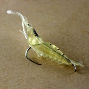 OPOLSKI 4.5cm PVC Glow Bead Soft Shrimp Fishing Lures for Freshwater & Saltwater، 5-Count