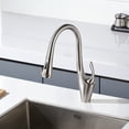 thumbnail image 2 of sumerain Single Handle High Arc Pull Out Kitchen Faucet,Stainless Steel Brushed Nickel Kitchen Sink Faucets with Pull Down Sprayer, 2 of 10