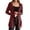 Wine, variant on Ediodpoh Long Cardigan Sweaters for Women Long Sleeve Solid Color Knit Cardigan Mid Length Open Front Sweater Coat with Pockets Black L