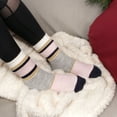 thumbnail image 4 of BambooMN Women's Funky Double Layer Thick Soft Warm Fuzzy Comfy Home Socks, 3 Pairs Asst E, S/M, 4 of 7