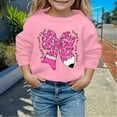 thumbnail image 2 of Chandails en Molleton pour Filles, Manches Longues, Imprimés, Col Rond, Chandail Décontracté, Vêtements d'Automne, 3-4 Ans, 2 of 4