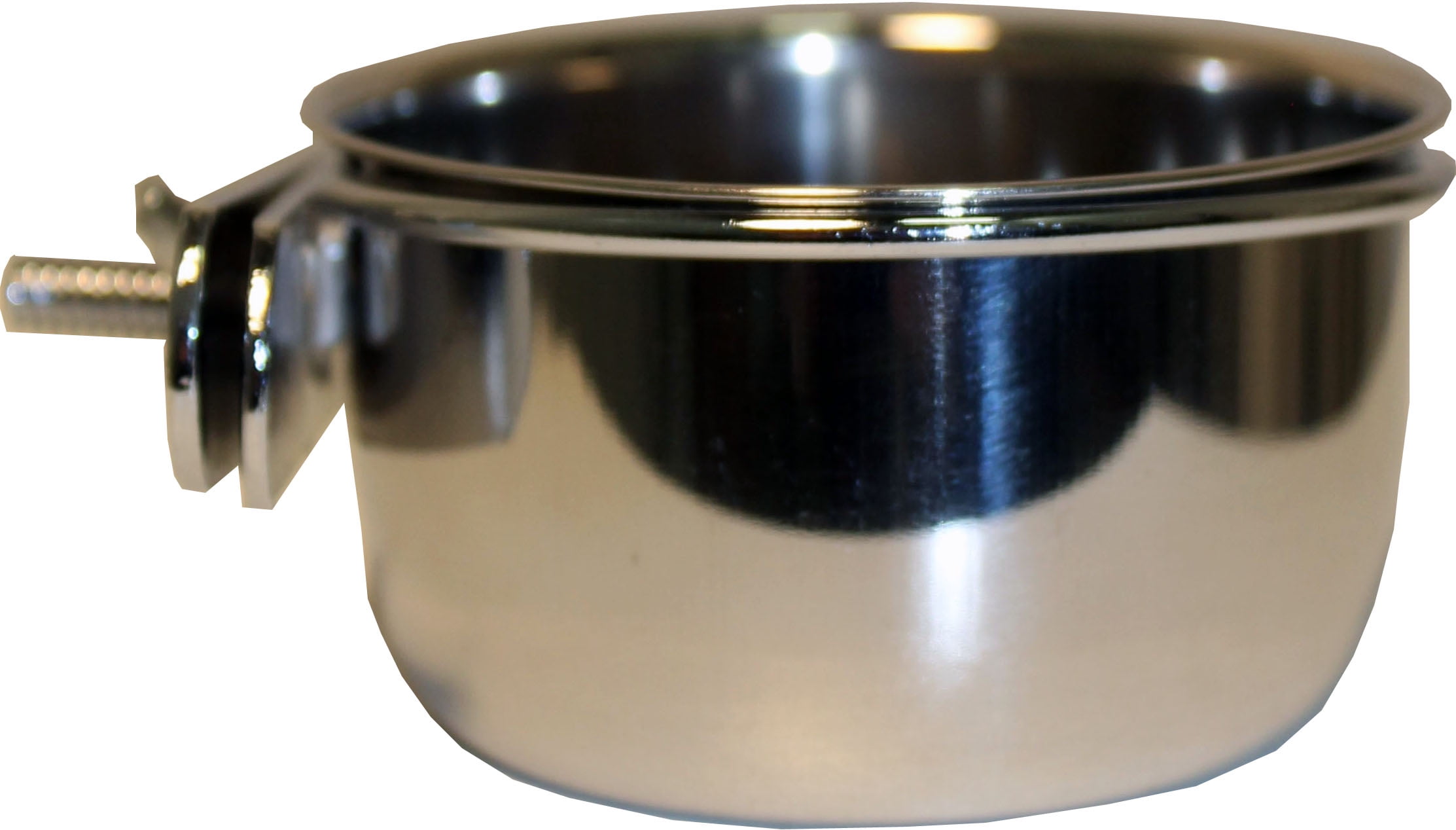 A&E Cage 5Oz Stainless Steel Coop Cup With Bolt Hanger