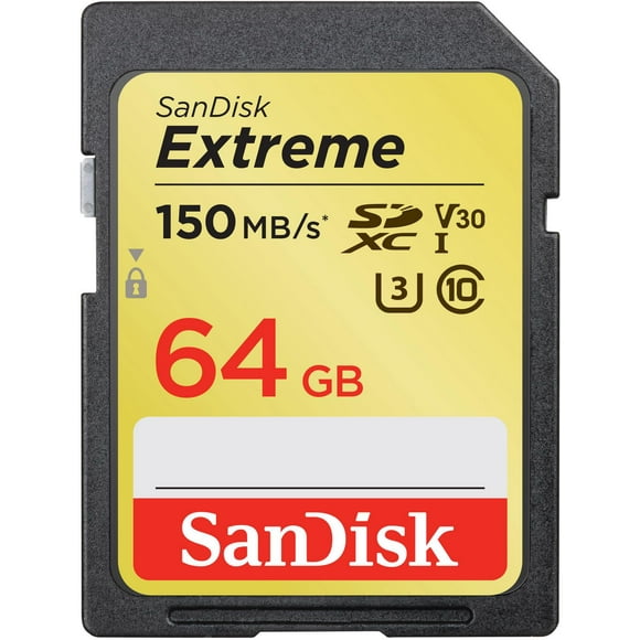 Carte SanDisk ExtremeMD SDXCMC UHS-I de 64&nbsp;Go&nbsp;– SDSDXV6-064G-CWCIN Permet rapidement cliché