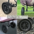 thumbnail image 6 of Heavy Duty Kayak Cart, Width Adjustable Canoe Cart with 12inch Flatfree Beach Wheels Boat Dolly Cart Transport, 6 of 7