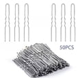 thumbnail image 3 of U-Shaped Hair Pins for Updos, Thickened Metal Bobby Pins Secure Bun & Bridal Styling, Professional Salon Grade Invisible Hold, 50 Count, 3 of 4