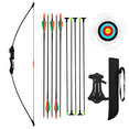 thumbnail image 1 of Clianle Bow Juego de Arco y Flechas para Jóvenes Principiantes en Tiro con Arco, Kit Recurve para Adolescentes para Deporte en el Patio Trasero, Entrenamiento de Tiro, Juego, Regalo con 10 Flechas,, 1 of 13