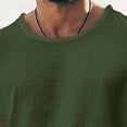 thumbnail image 6 of LEKWK Mens Tank Top Linen Lightweight Crew Neck Casual Muscle Shirts Breathable Loose Fit Comfy Solid Summer Tops Fashion Beach Vacation Daily Outfits, 6 of 7
