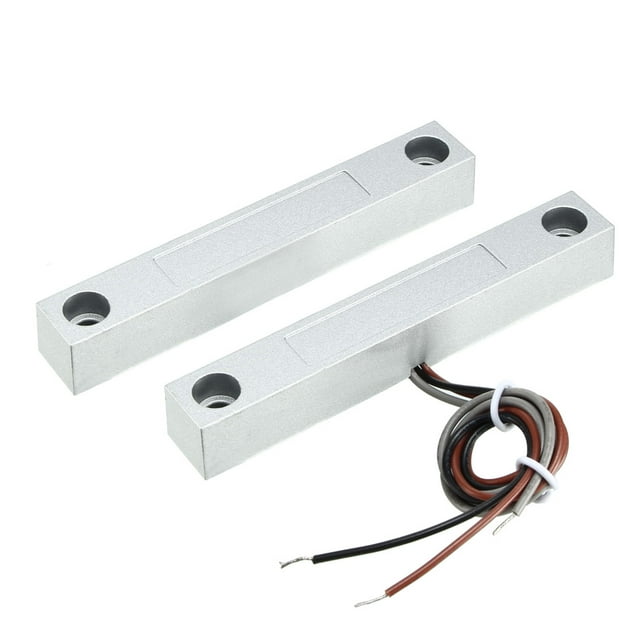 Unique Bargains MC-58 NC+NO Alarm Security Rolling Gate Garage Door Contact Magnetic Reed Switch