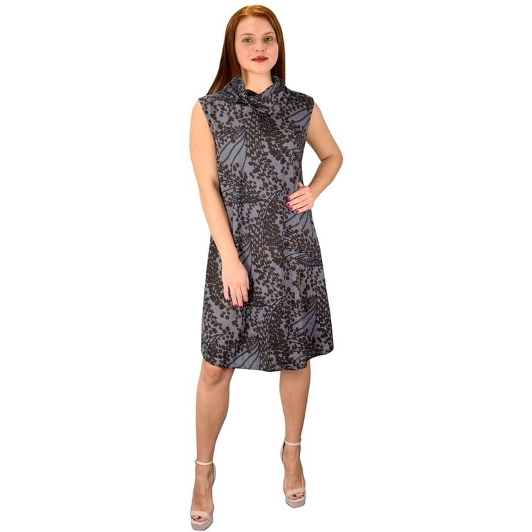 blue white floral dress Lita