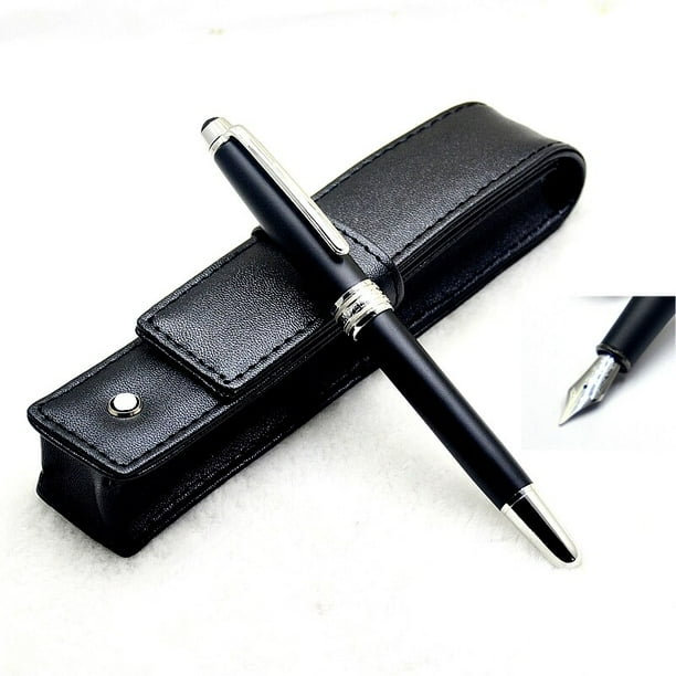 Bolígrafo De Metal MB Blance Rollerball de alta calidad para oficina, escuela, escritura, pluma estilográfica, 163, color negro mate de lujo, IWL666858