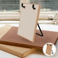thumbnail image 3 of Zehuanyu 1 Set Creative DIY Wire Calendar Holder Unique Wood and Iron Metal Stand for Photos and Calendars DIY Calendar Support, 3 of 5