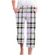 thumbnail image 1 of Pantalones Casuales de Mujer de Impresión Floral Cintura Elástica Suelta, Pantalones de Pierna Ancha Recta con Bolsillos, 1 of 5