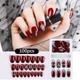 thumbnail image 2 of Vogacara 1 Juego de uñas sin pegamento de longitud media estilo cuadrado prensa mate en envolturas de cobertura completa suministros de salón kit de Juegos de manicura cuatro Vogacara CE011881-04B, 2 of 6