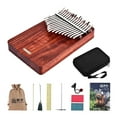 thumbnail image 3 of K17A Piano de pulgar portátil de 17 teclas Kalimba Mbira Sanza Padauk Matetial LINGTING Madera, 3 of 7