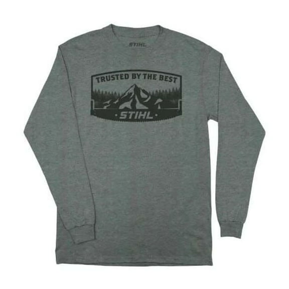 Stihl Unisex Cotton Blend Long Sleeve T-Shirt, Heather Gray, Xl