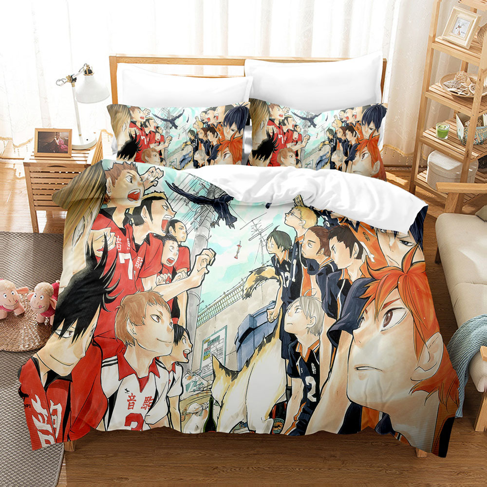 Anime Quilt Cover 3D Print Shoyo Hinata/Tobio Kageyama Duvet Cover