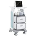thumbnail image 2 of VEVOR 3-Tier Lab Cart - Mobile Medical Cart with 2 Drawers & Top Tray, White, 2 of 12