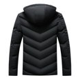 thumbnail image 5 of Fesfesfes Winter Coat for Men's Fashion Fall And Winter Fashion Warm Hooded Casual Jacket Cotton Clothes Under $10, 5 of 7