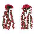 thumbnail image 2 of 2PCS Artificial Violet Flower, Hanging  Plants  Flowers for Wedding Arrangements Party Tables Decorations, 2 of 8