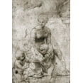 thumbnail image 2 of Raphael 14x18 Gold Ornate Wood Framed with Double Matting Museum Art Print Titled - Madonna and Child With John, 2 of 4