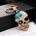 thumbnail image 4 of Kkkded Rhinestone Keychain Creative Skull Pendant Keychain with Sparkling Rhinestones - for Car and Backpack, 4 of 6