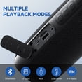 thumbnail image 6 of Portable Bluetooth Speaker,IPX5 Waterproof Wireless Speaker,20H Playtime & Colorful Lights,TWS Pairing,Outdoor Speakers for Beach/Camping/Travel Essentials/Halloween Music, 6 of 7