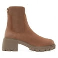 thumbnail image 3 of Steve Madden Hayle Taupe Suede Lug Heel Pull On Rounded Toe Fashion Ankle Boots (Taupe Suede, 8.5), 3 of 6