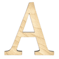 thumbnail image 1 of Krafty Supply 2" Tall Greek Wood Letter ALPHA | 1/4" Thick Birch Plywood | Greek Alphabet | Craft Alphabet Letters, 1 of 4