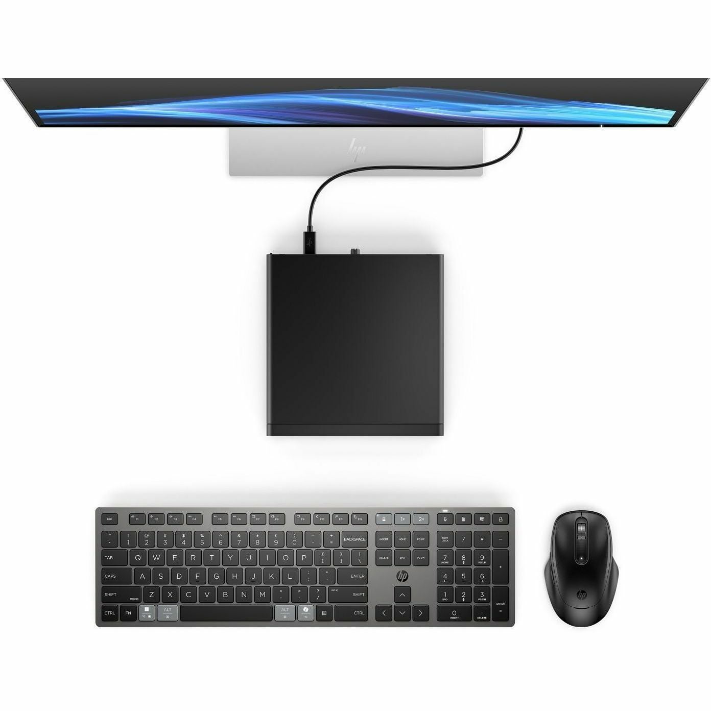 HP EliteDesk 8 G1a Desktop Computer - AMD Ryzen AI 7 350 - 64 GB - 1 TB PCI Express NVMe SSD - Mini PC - Jack Black - AMD Chip - Windows 11 Pro - AMD Radeon 860M Graphics DDR5 SDRAM - Wi-Fi 6E (IEE...