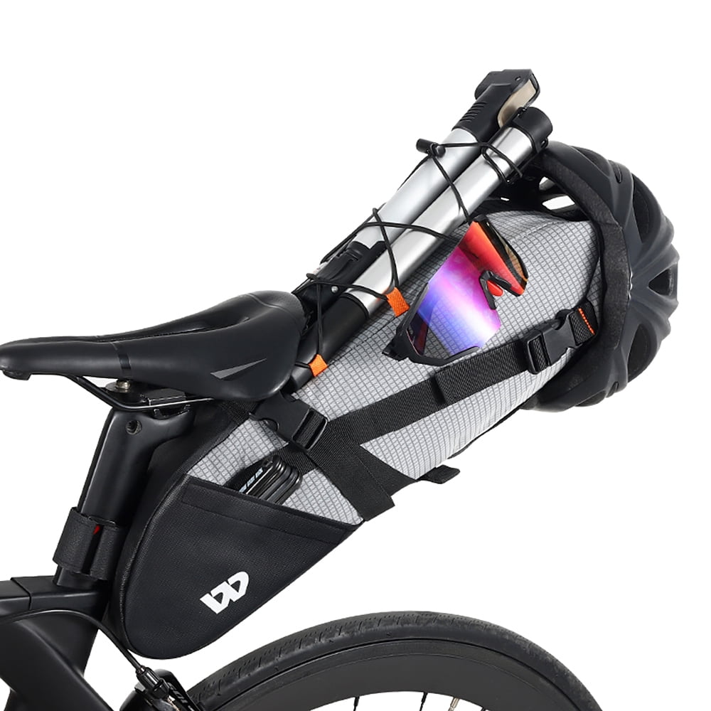 DaMohony Sac de selle de vélo étanche 10 l pour siège arrière de vélo, sac de selle de sport, sac de rangement pour MBT ou vélo de route DaMohony Sac de selle de vélo étanche 10 l pour siège arrière de vélo, sac de selle de sport, sac de rangement pour MBT ou vélo de route
