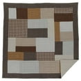 thumbnail image 5 of Rustic Quilt Rory Patchwork Brown Creme Country Bedroom Decor TCC Brands, 5 of 7
