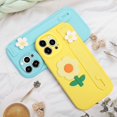 thumbnail image 6 of Compatible with iPhone 13 Pro Max Flower Wrist Strap Case Cute 3D Floral Wristband Kickstand Cover Fashion Luxury Design Camera Lens Protection Shockproof Protective for Women Girls Girly, 6 of 7