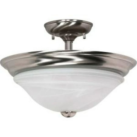Brushed Nickel Ceiling Fixture Nuvo Lighting 60589 - 2 Light (Medium Screw Base) 15.5