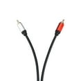 thumbnail image 3 of Tignapoo 3.5mm Stereo Audio Cable to Dual RCA Connectors, 0.3m Length, Gold-Plated, PVC Construction, Black Color for Mixing AV Amplifiers and Devices, 3 of 5