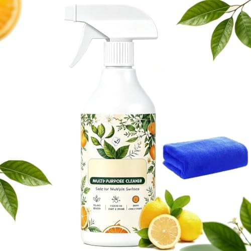 Orange Scent AllPurpose Cleaner Spray, MultiSurface Household Cleaning Spray for Kitchen Grease, Bathroom, Floors, Glass, Cars and Shoes, 1 Piece
