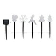 thumbnail image 1 of CXYYY Solar LED Christmas Tree Ground Stake Lights Snowflake Outdoor Yard Park Star Decorative Lights, 1 of 4