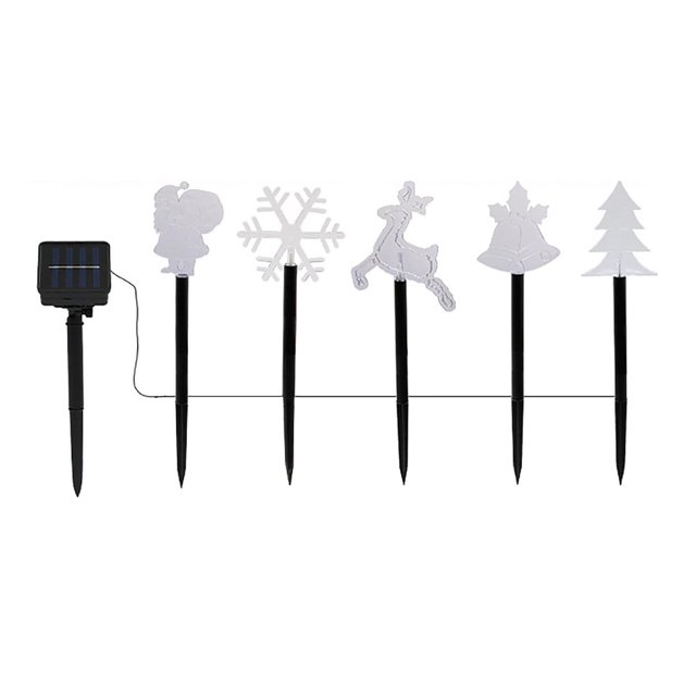 CXYYY Solar LED Christmas Tree Ground Stake Lights Snowflake Outdoor Yard Park Star Decorative Lights