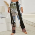 thumbnail image 3 of Forest Lake Serenity Winter Female Pants Flannel High Waist Women Pants Lady Warm Straight Leg Plush Trousers, 3 of 7